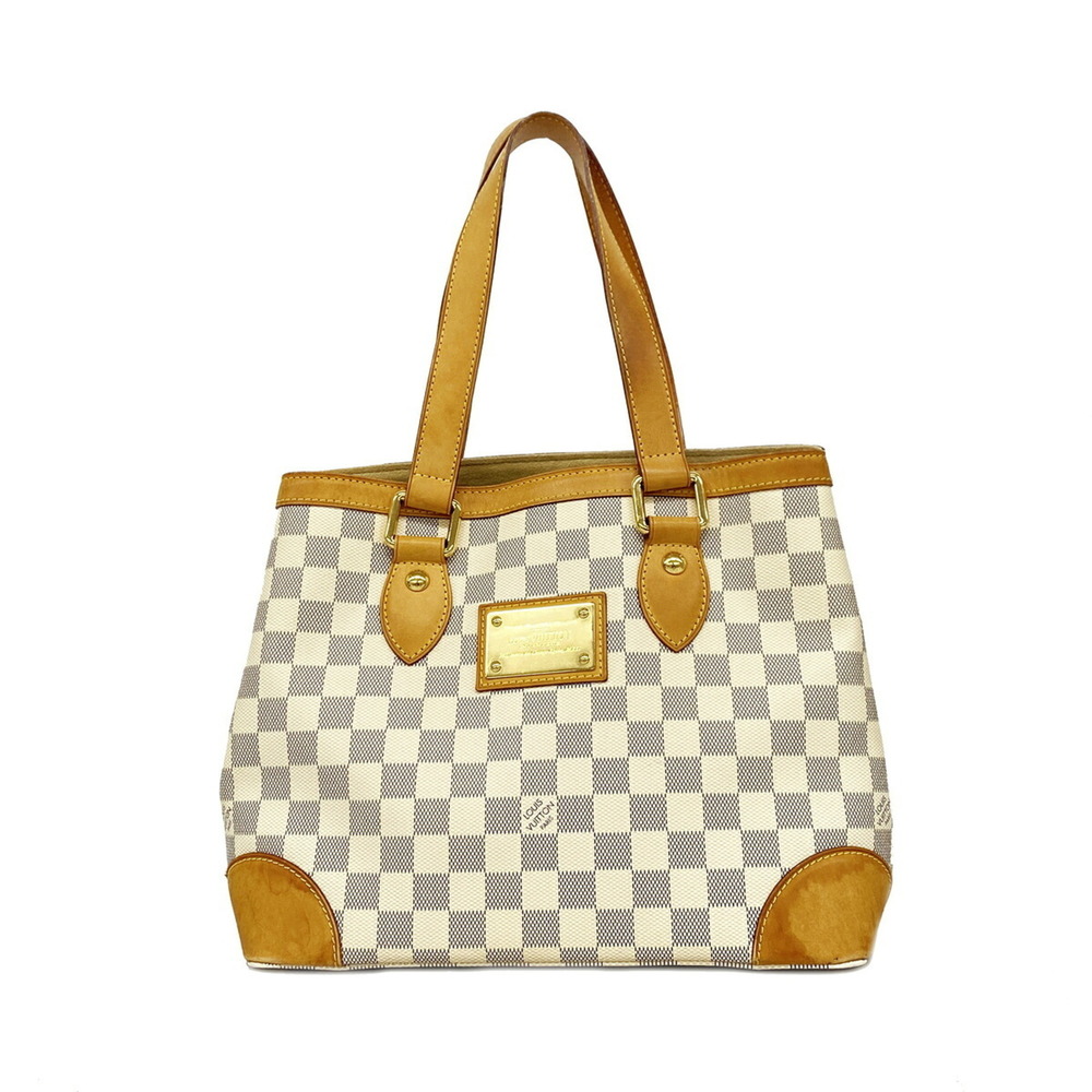 Louis Vuitton Damier Azur Hampstead PM Tote Bag N51207 White (Women's)